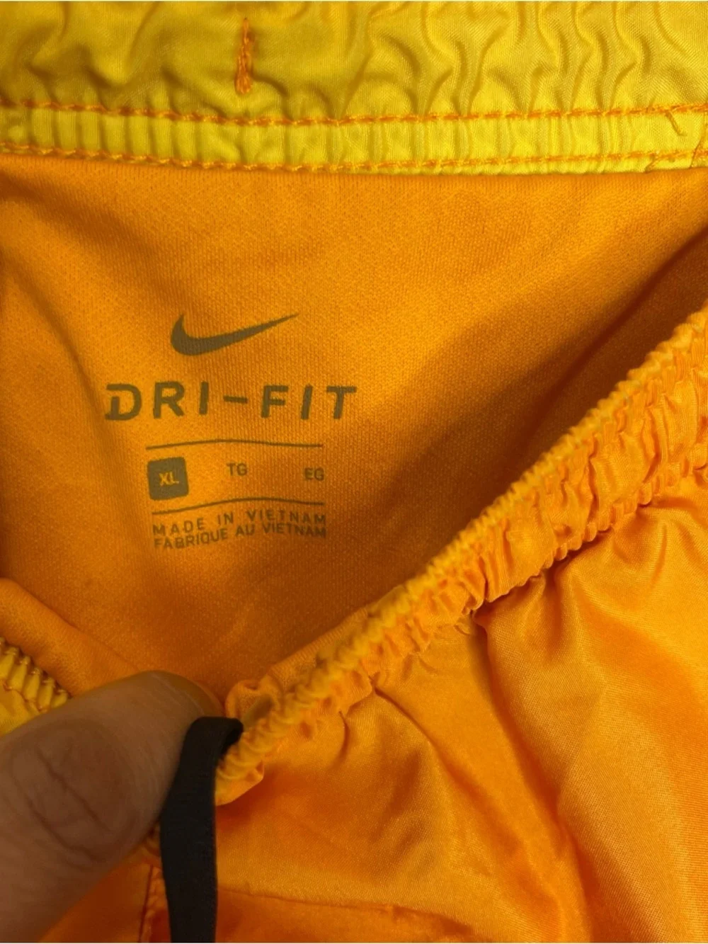 Nike Sportswear Pinwheel Challenger Shorts Mens XL Orange Lined Running Gym